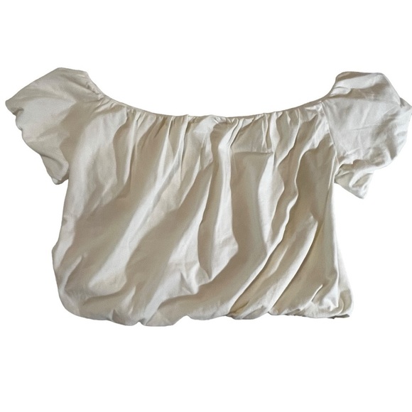 NWT Free People We The Free Here To Slay Tee Ivory M Boho off shoulder cropped - Picture 12 of 16